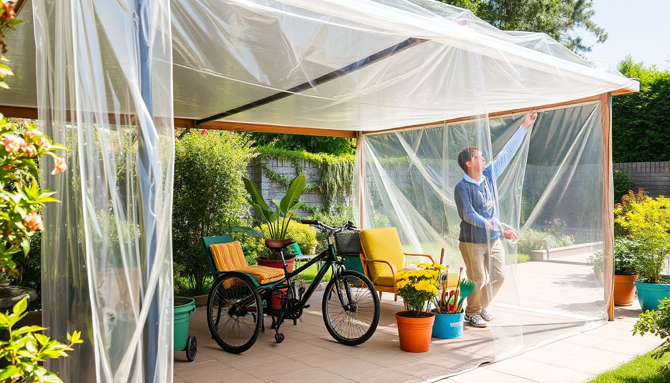 clear tarpaulin